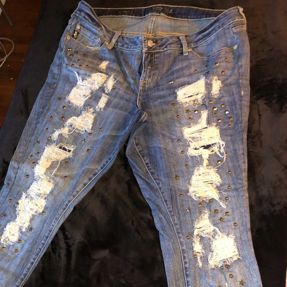 Torrid ripped jeans